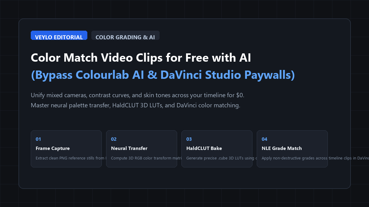 How to Color Match Video Clips for Free with AI