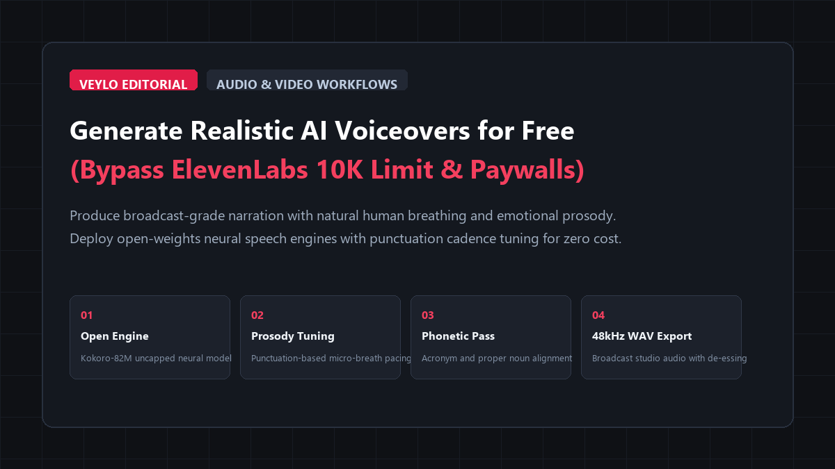 How to Generate Realistic AI Voiceovers for Free