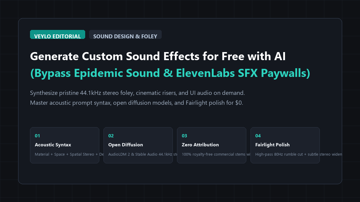 How to Generate Custom Sound Effects for Free with AI