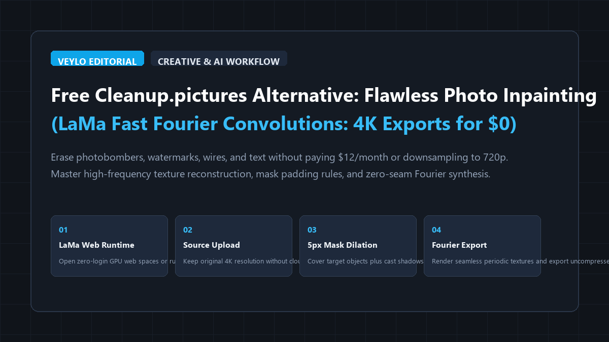 Free Cleanup.pictures Alternative: Object & Watermark Removal with LaMa