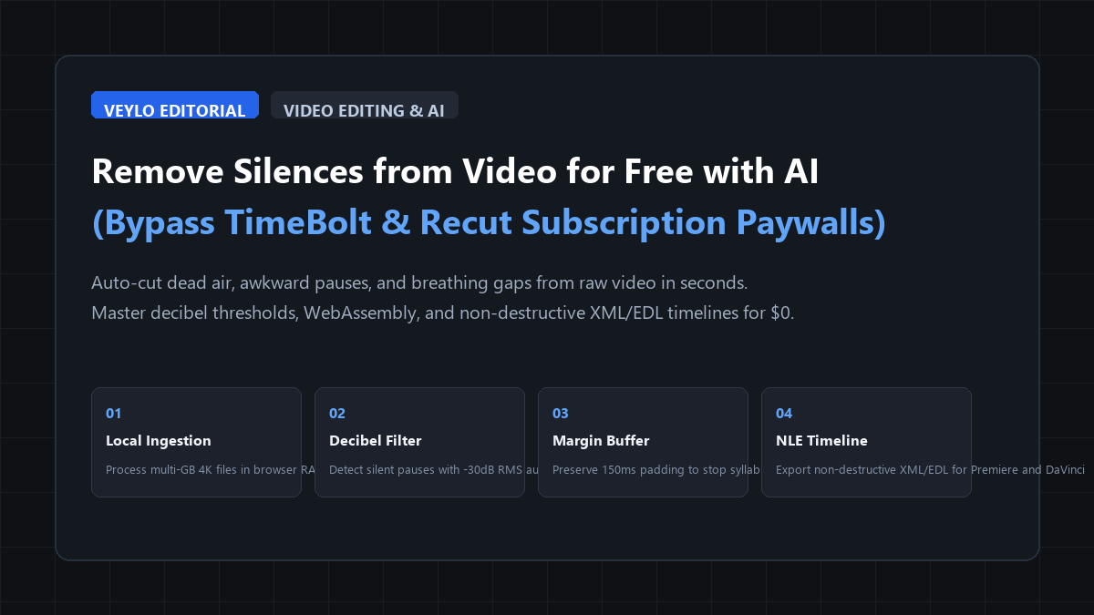 How to Remove Silences from Video for Free with AI