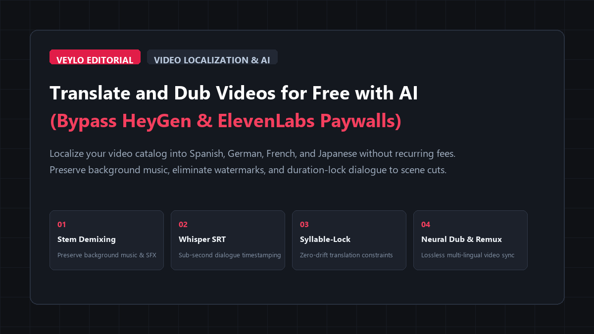 How to Translate and Dub Videos for Free with AI